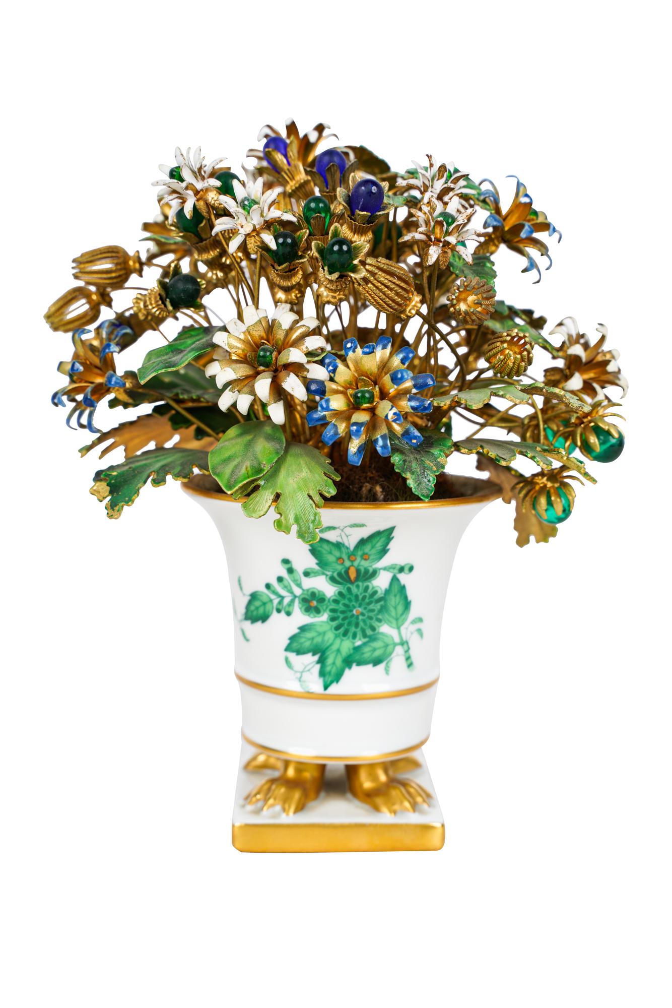 HEREND PORCELAIN & ENAMEL TABLE ORNAMENT (1 of 9)