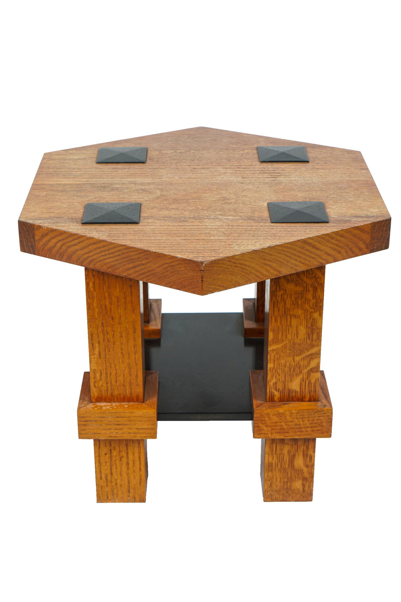 ARTS & CRAFTS STYLE OAK LAMP TABLE (1 of 5)
