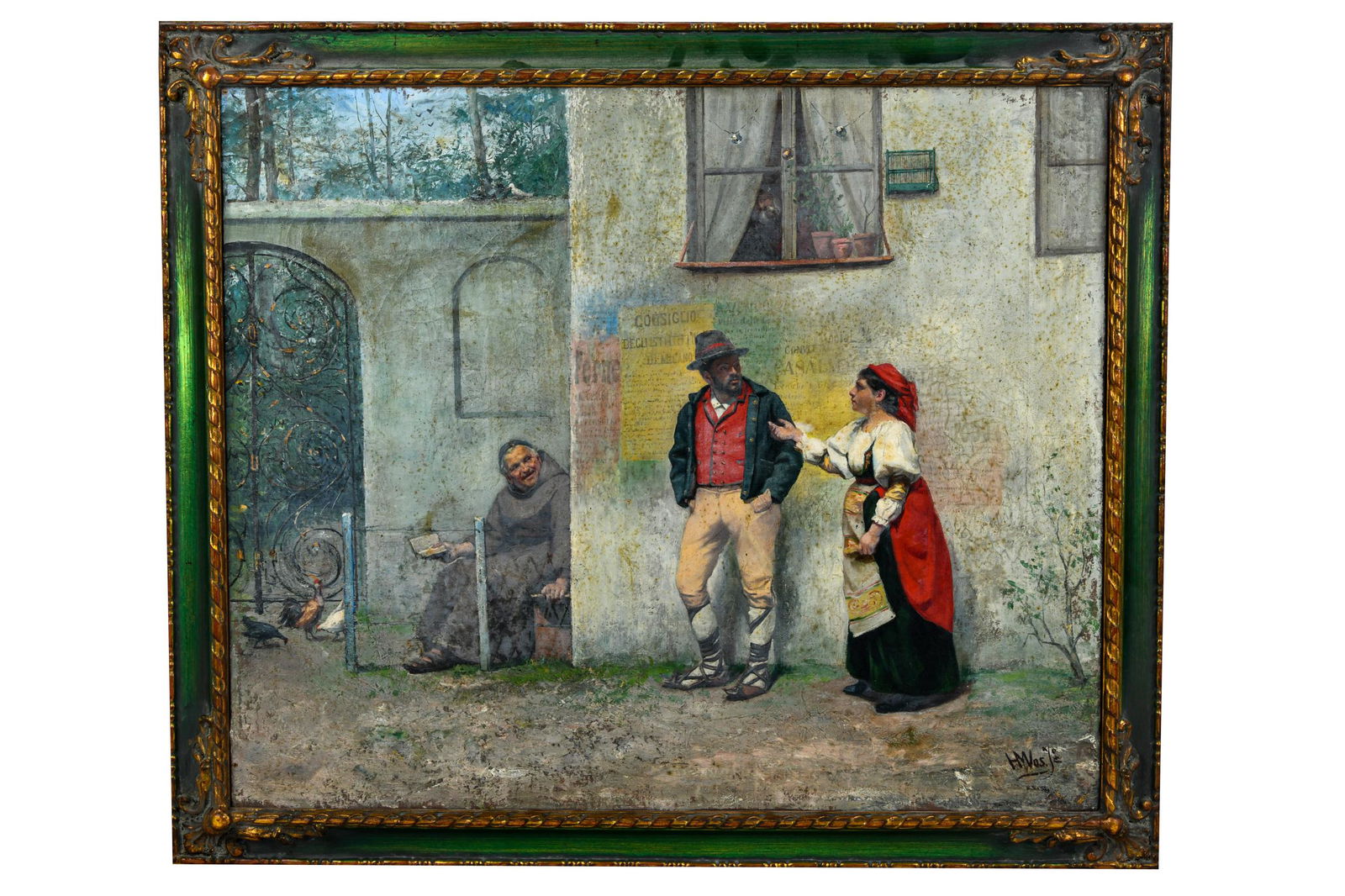 HUBERT VOS (1855 - 1935): STREET SCENE (1 of 9)