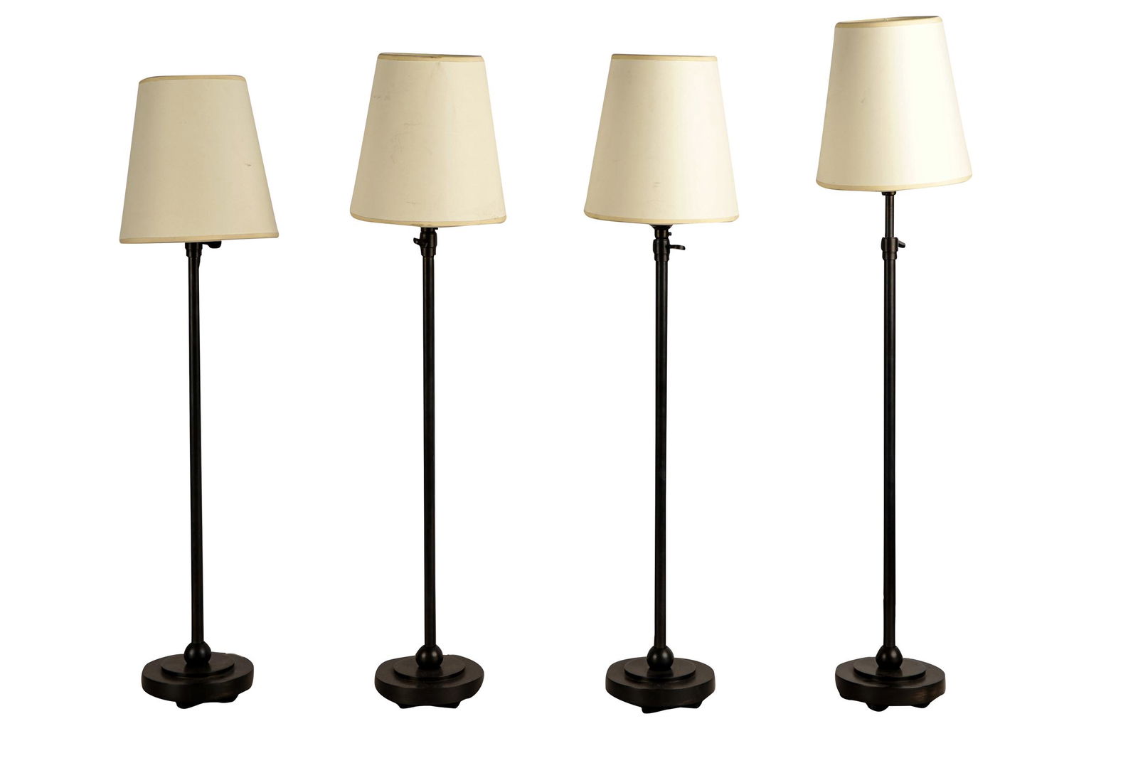 FOUR METAL TABLE LAMPS (1 of 9)