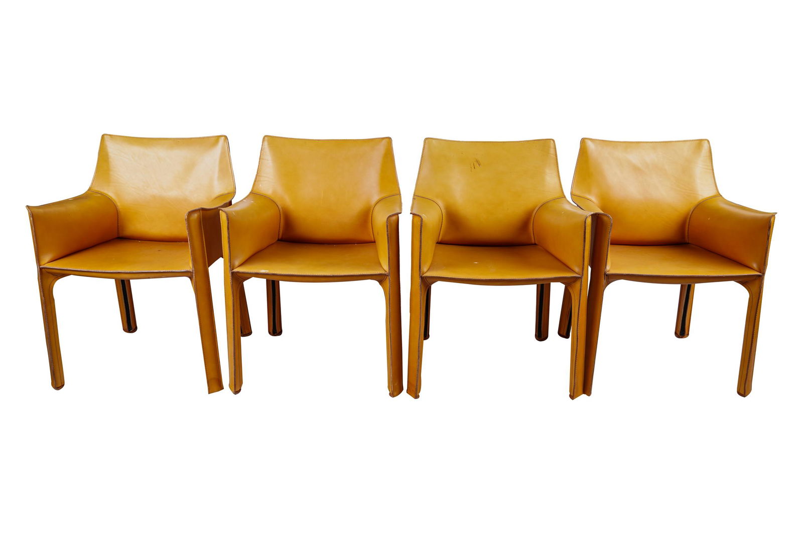 MARIO BELLINI FOR CASSINA: FOUR ARMCHAIRS (1 of 9)