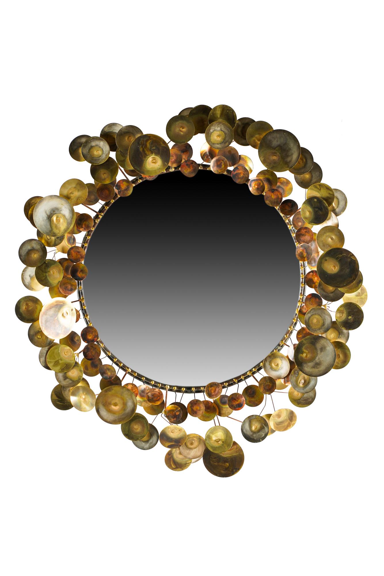 CURTIS JERE "RAINDROPS" WALL MIRROR (1 of 11)