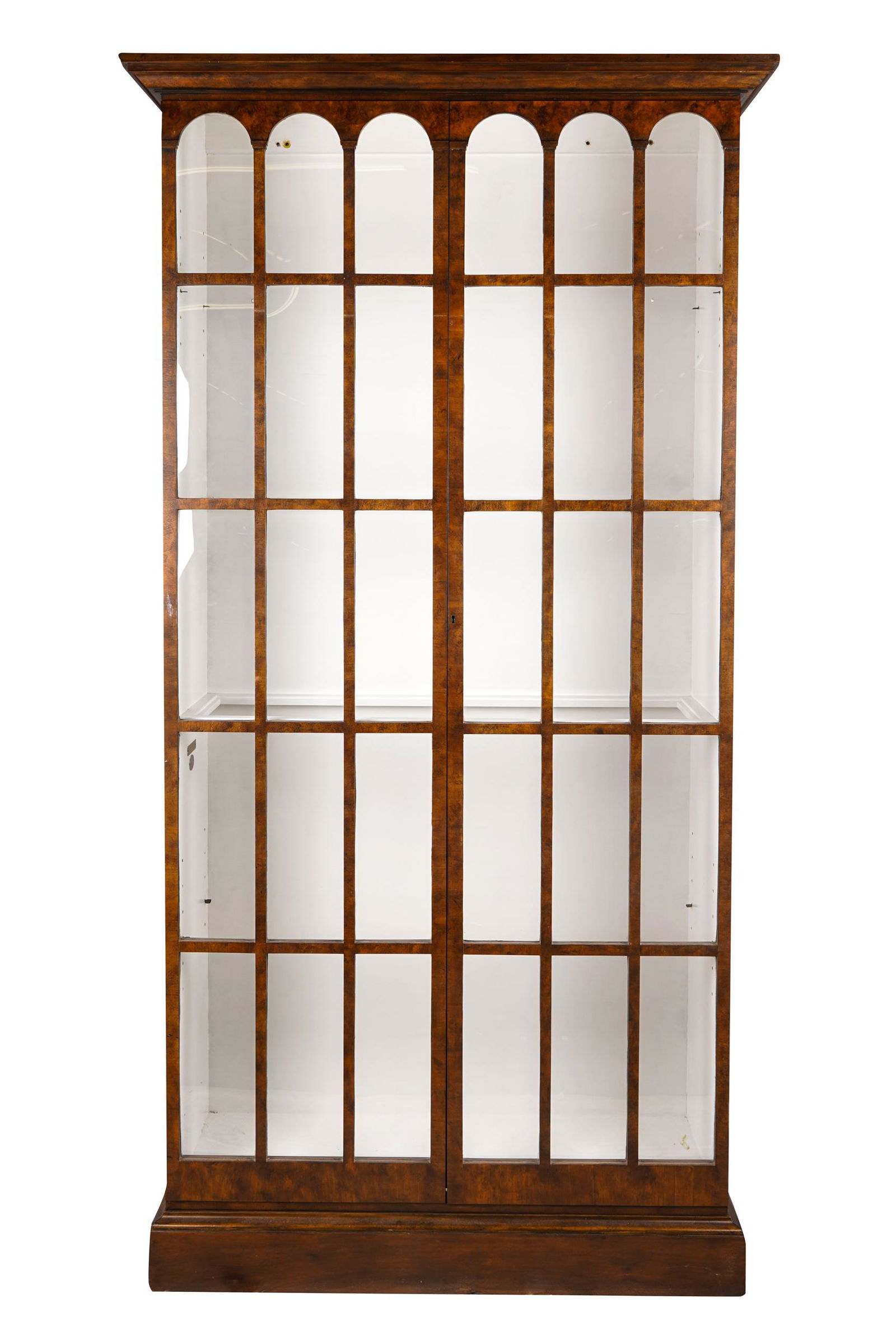BAKER WALNUT DISPLAY CABINET (1 of 8)