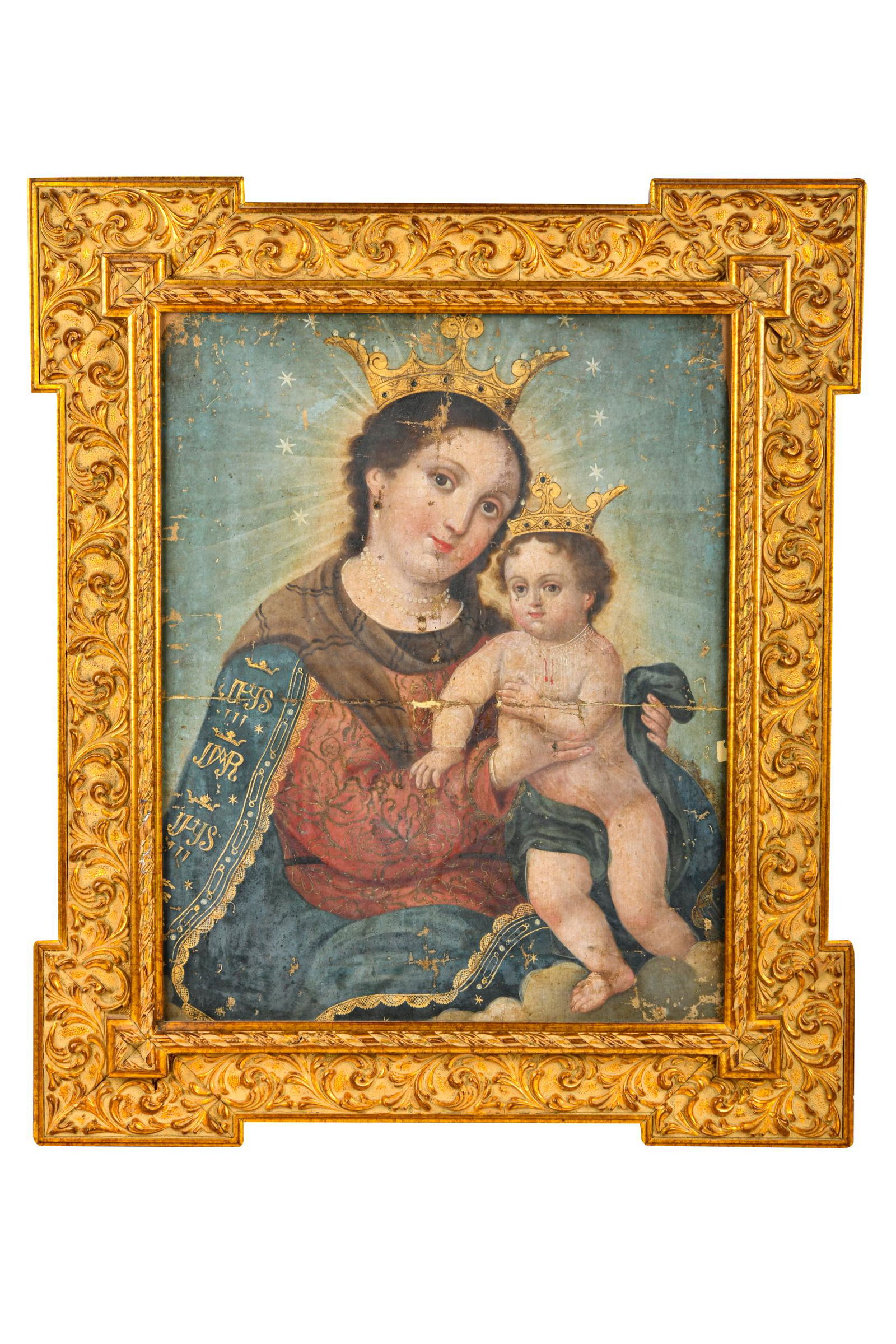 SPANISH COLONIAL SCHOOL: MADONNA & CHILD (1 of 8)