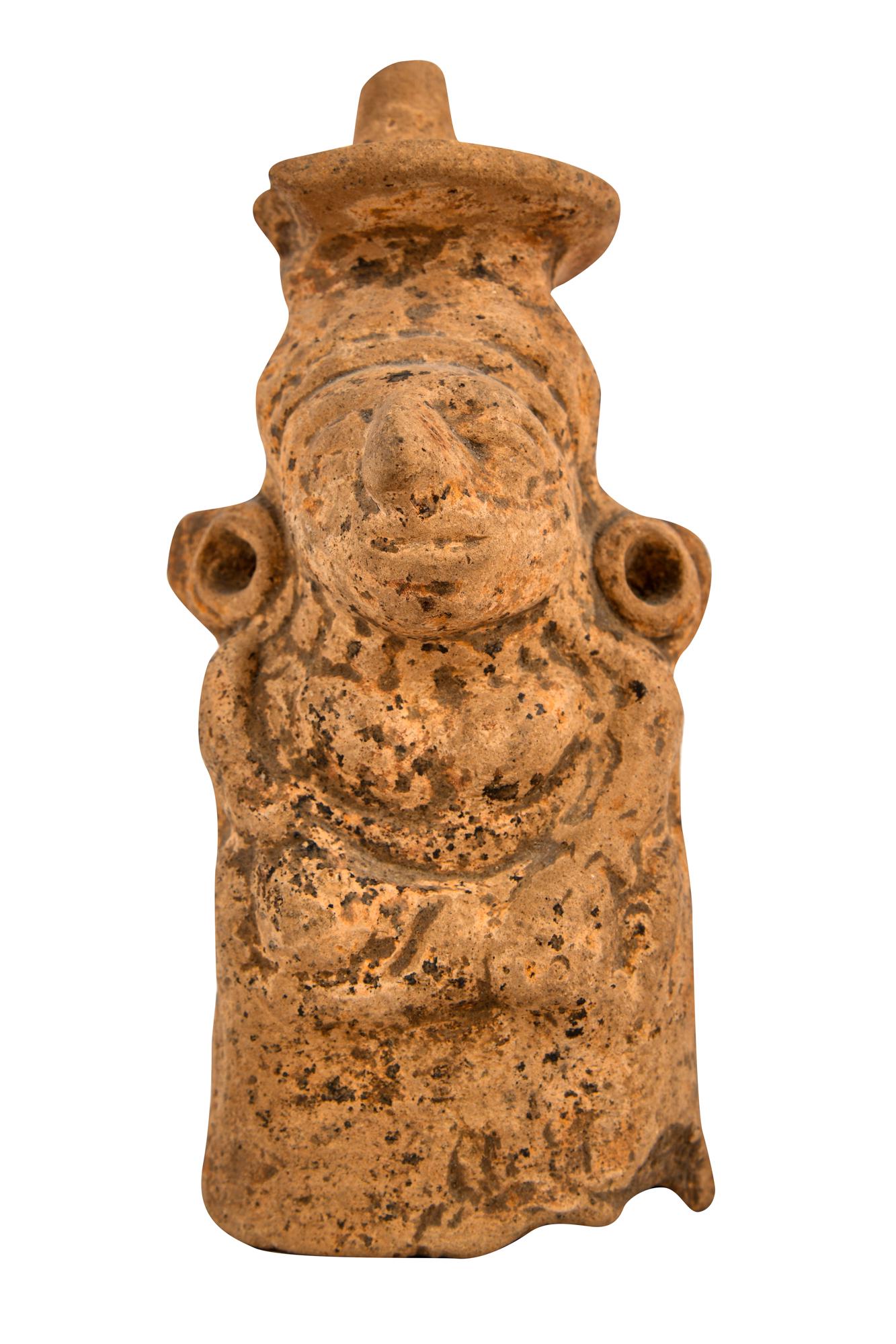PRE-COLUMBIAN STANDING PRIEST FIGURE (1 of 6)