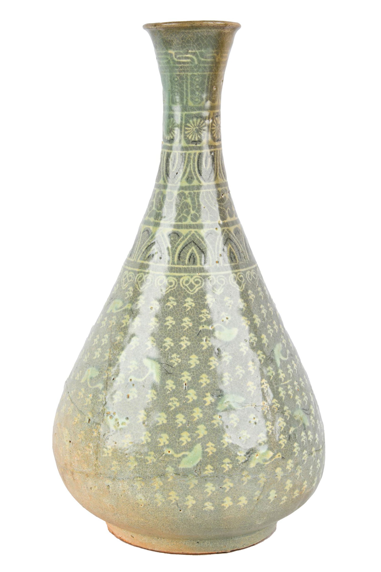 KOREAN INLAID CELADON BOTTLE (1 of 8)