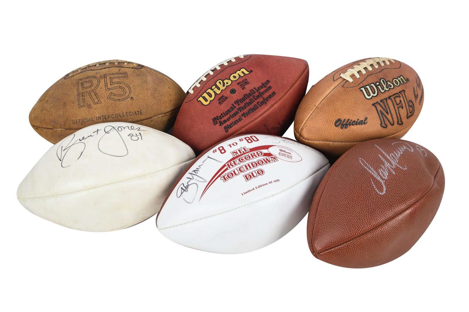 SIX SIGNED FOOTBALLS (1 of 7)
