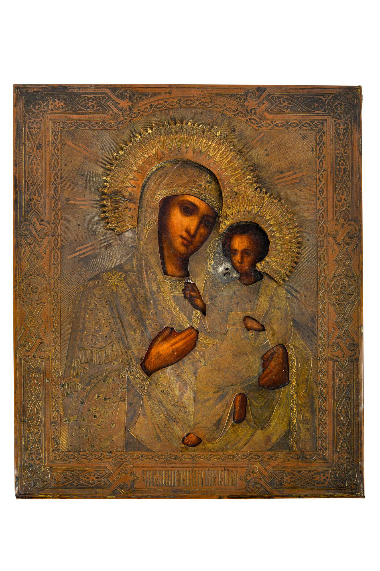 RUSSIAN ICON VIRGIN & CHILD (1 of 10)