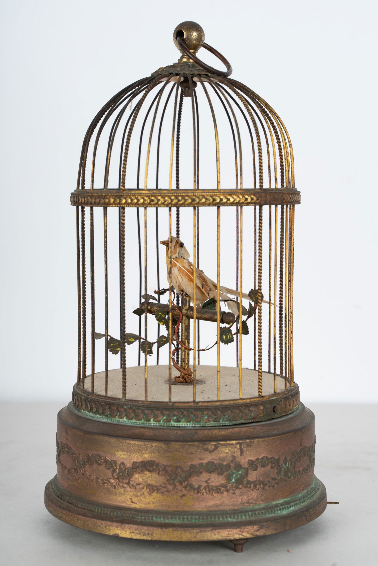 FRENCH GILT-METAL BIRDCAGE AUTOMATON (1 of 9)