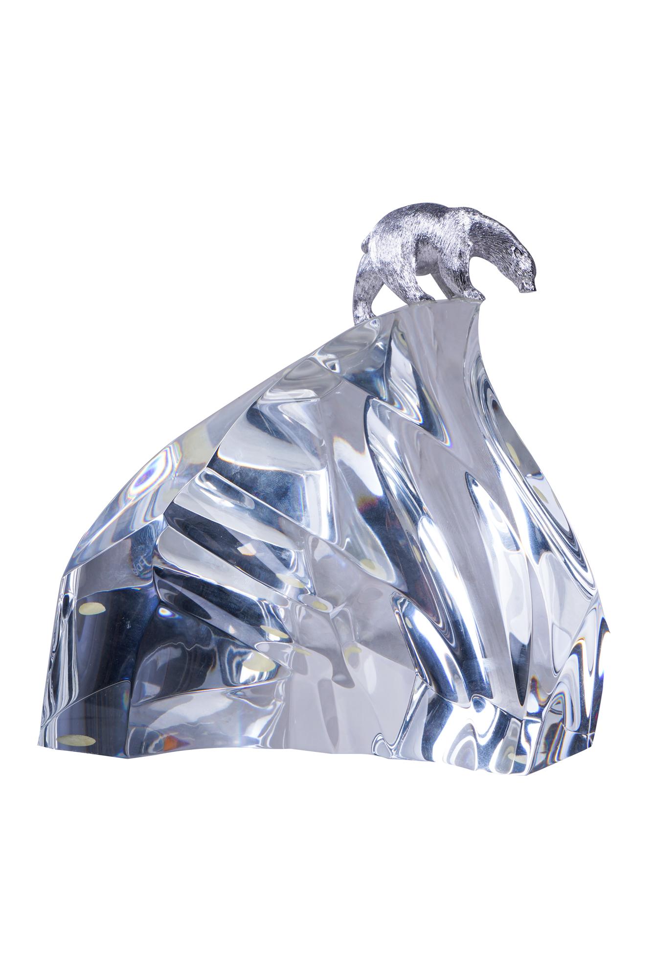 STEUBEN GLASS ICE BEAR SCULPTURE (1 of 5)