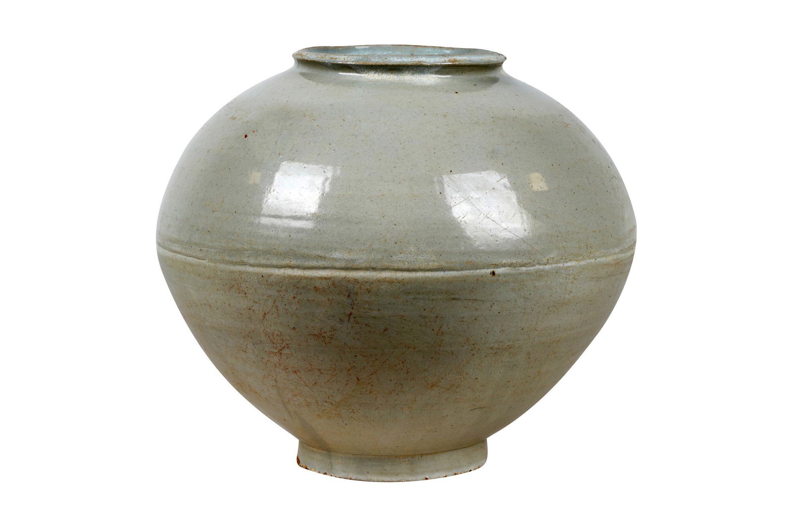 KOREAN WHITE GLAZED JAR (1 of 11)