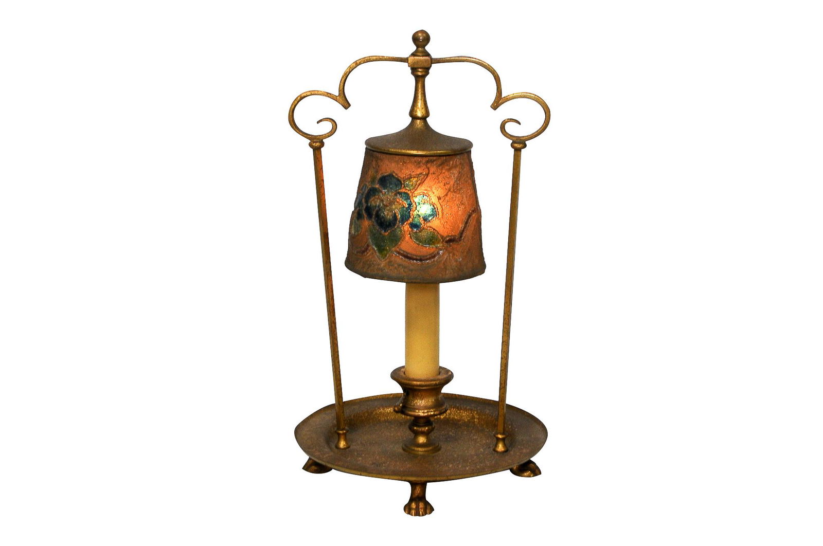 LOUIS COMFORT TIFFANY FAVRILLE 83 CANDLESTICK LAMP (1 of 7)