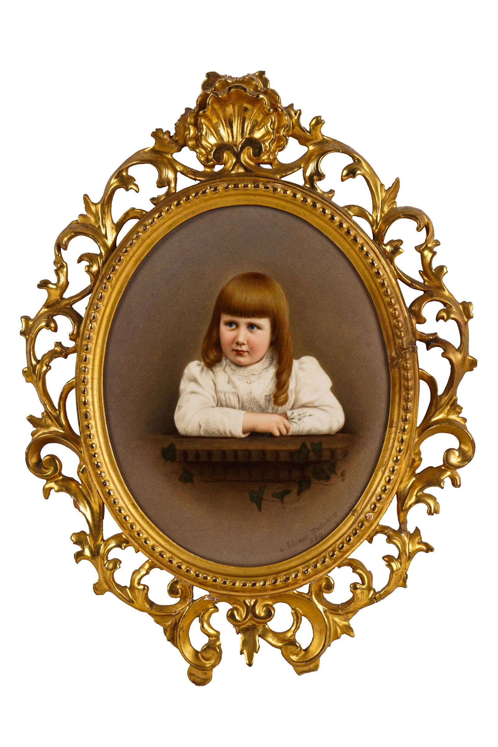 DRESDEN PORCELAIN PORTRAIT PLAQUE (1 of 7)