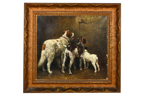 Caspar Von Reth (1858 1913): Dogs