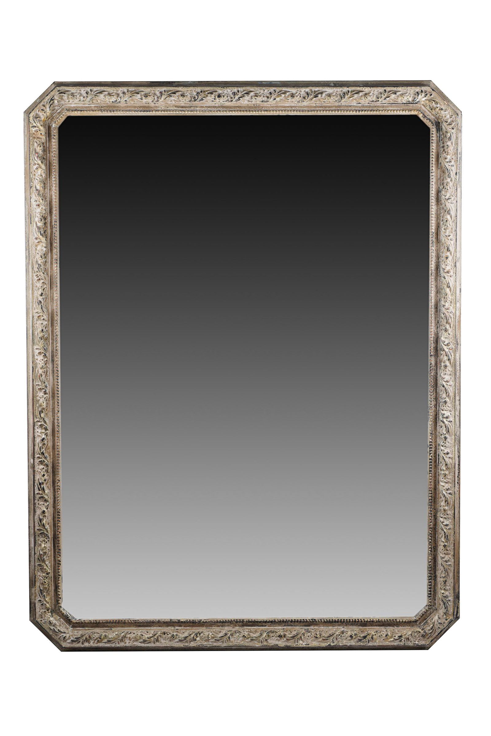 CONTEMPORARY GREY-PAINTED WALL MIRROR (1 of 10)