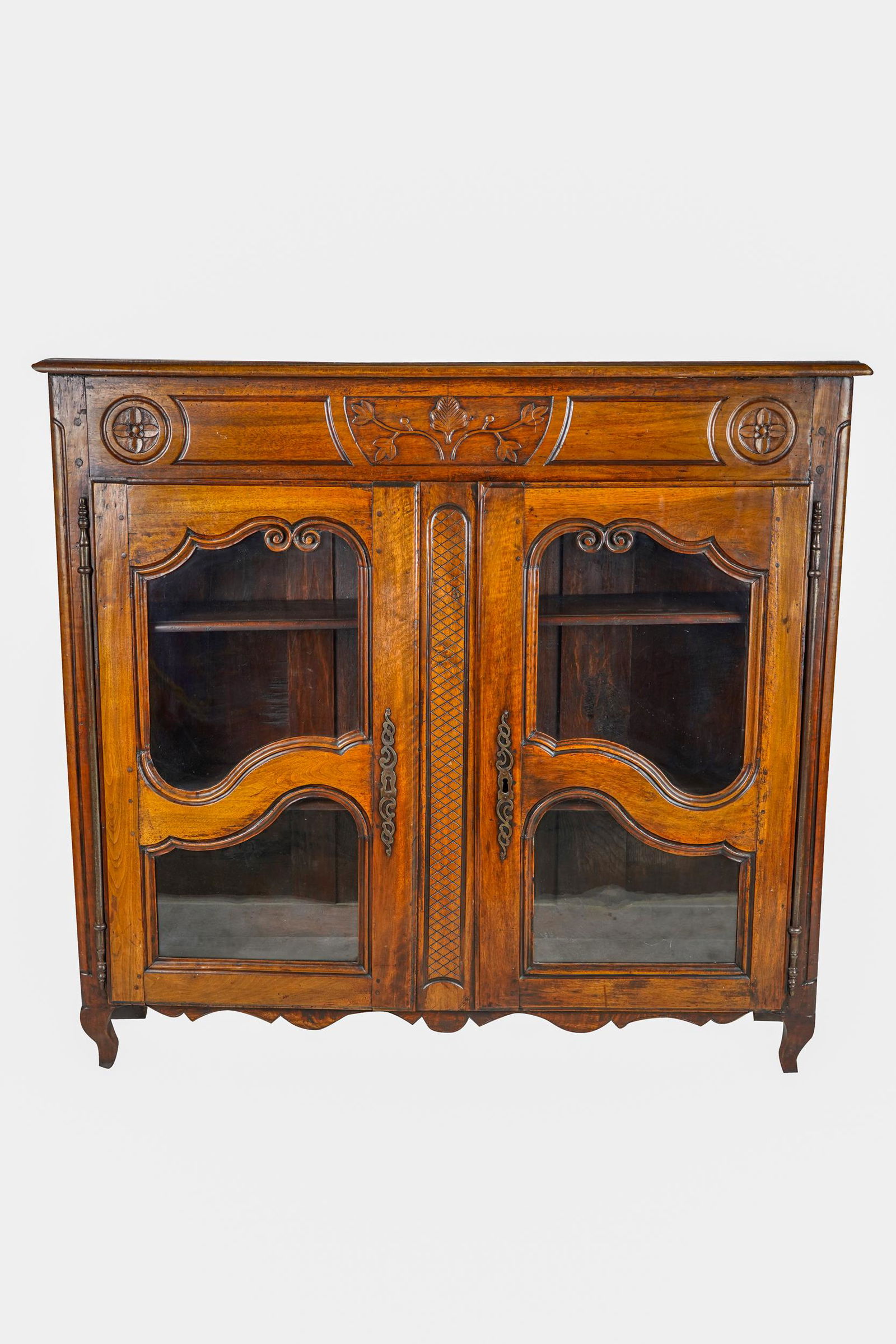 FRENCH PROVINCIAL WALNUT CABINET (1 of 10)