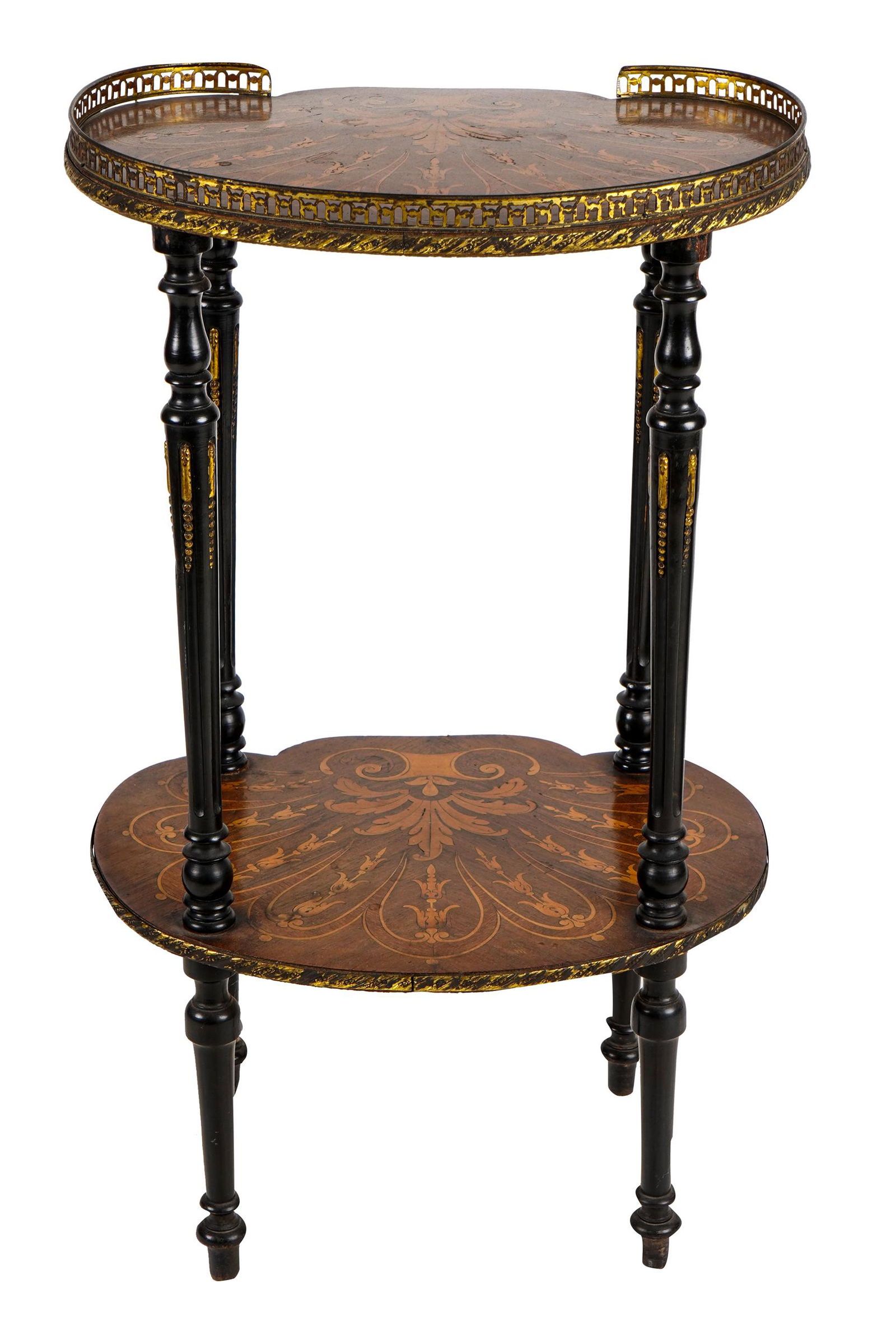 FRENCH GILT METAL-MOUNTED MARQUETRY STAND (1 of 9)