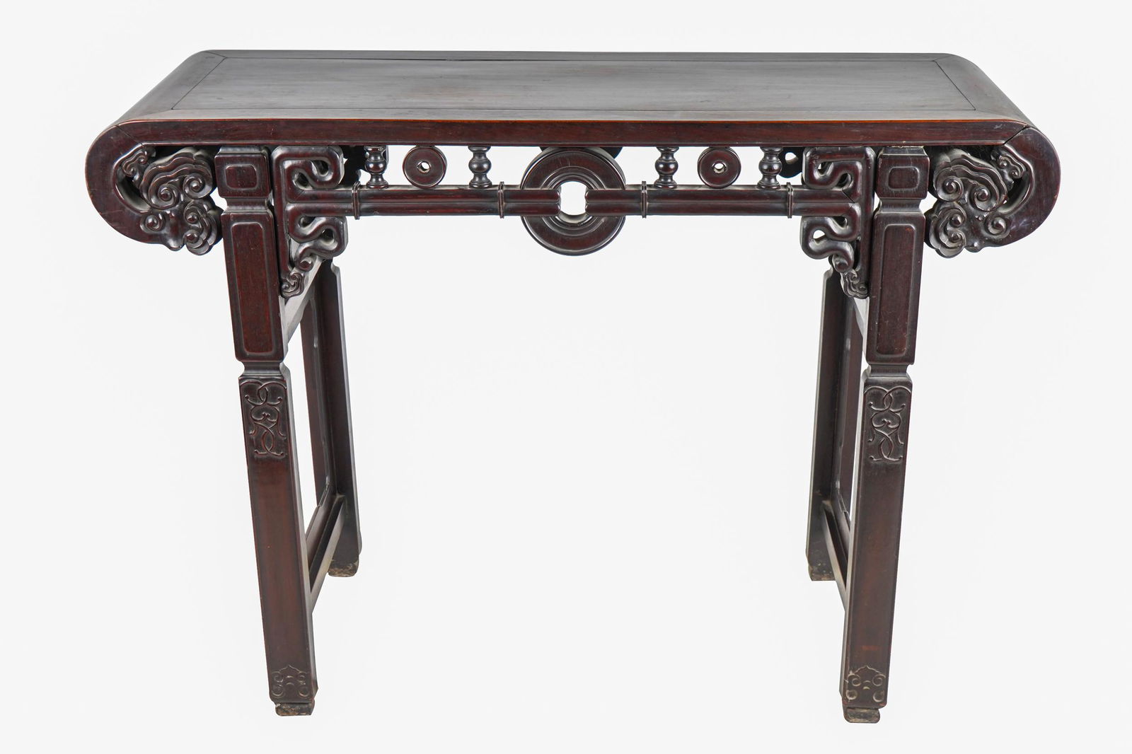 CHINESE CARVED HARDWOOD ALTAR TABLE (1 of 8)