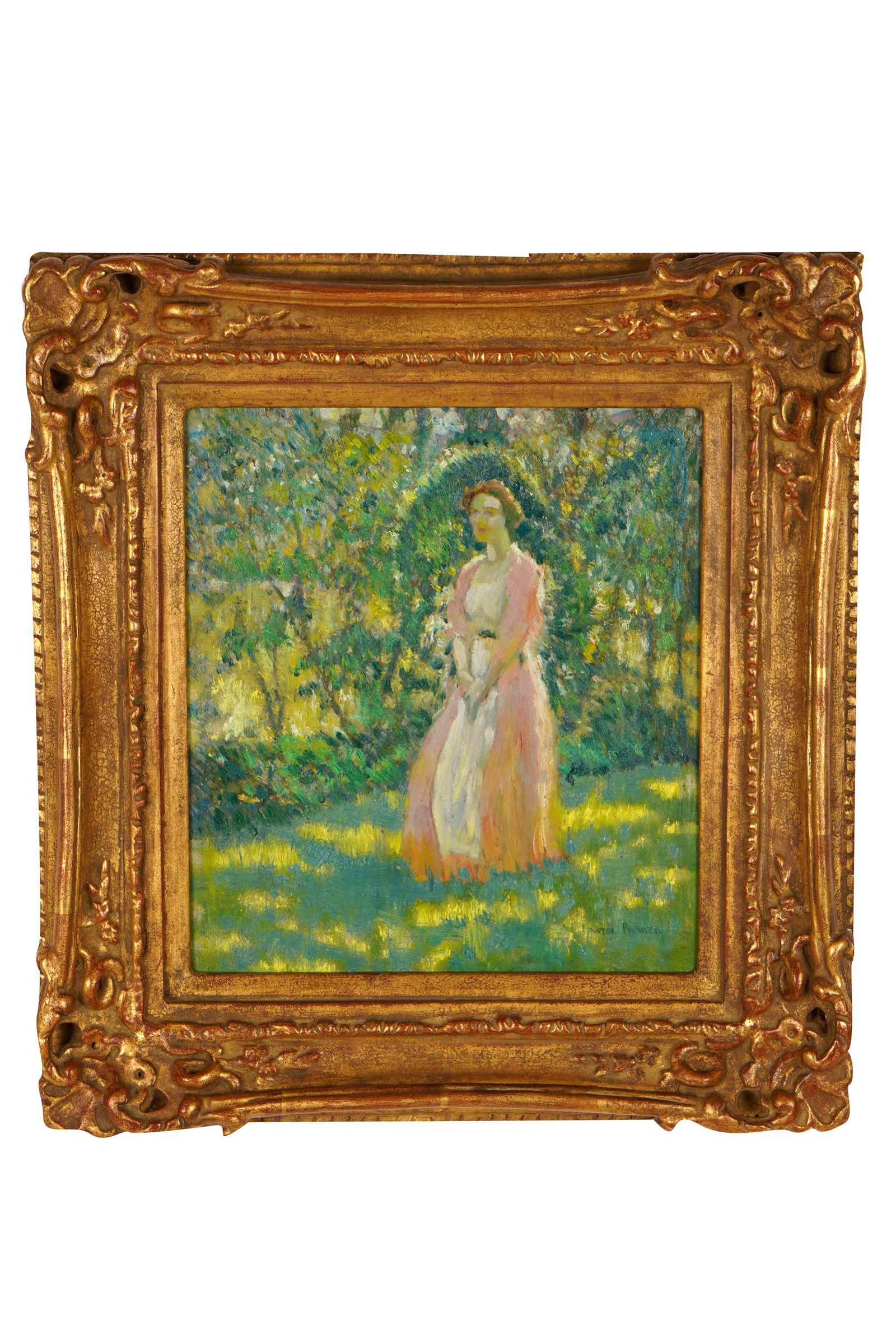 LAWTON SILAS PARKER (1868-1954): WOMAN IN GARDEN (1 of 7)