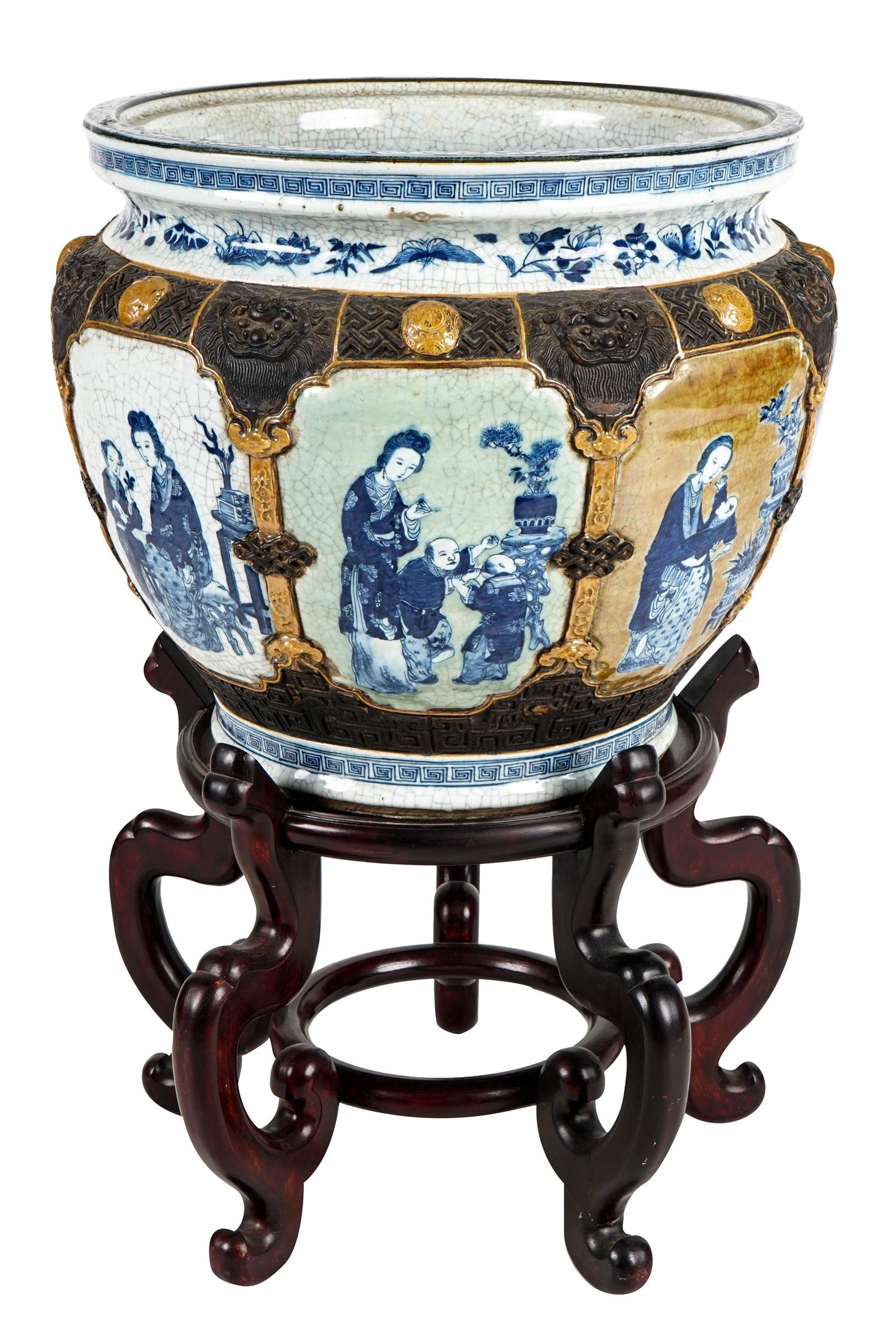 CHINESE PLANTER ON STAND (1 of 8)