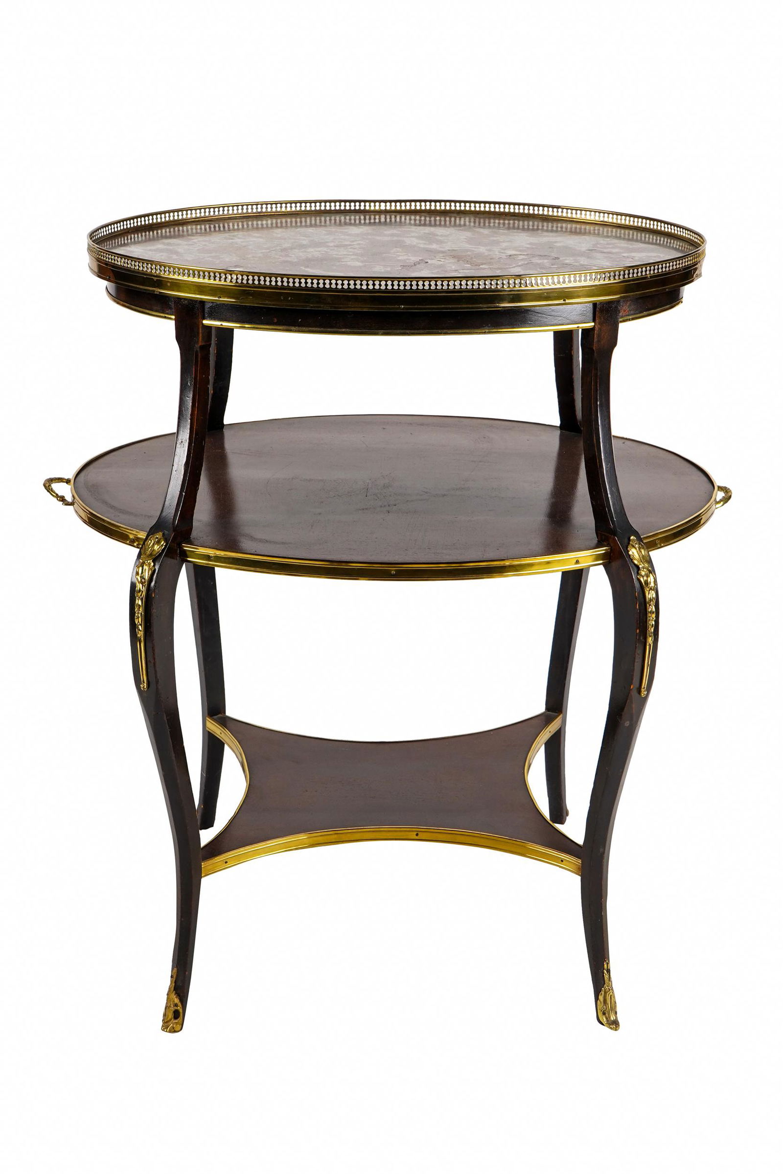 FRENCH ROUGE MARBLE-TOP DESSERT STAND (1 of 6)