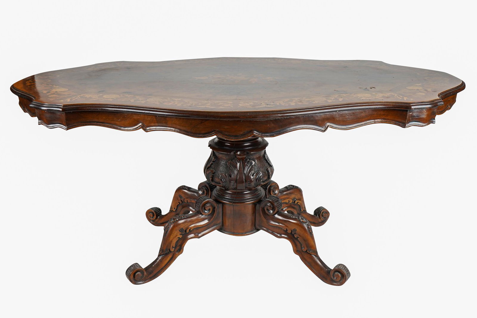 PARQUETRY INLAID SALON TABLE (1 of 9)