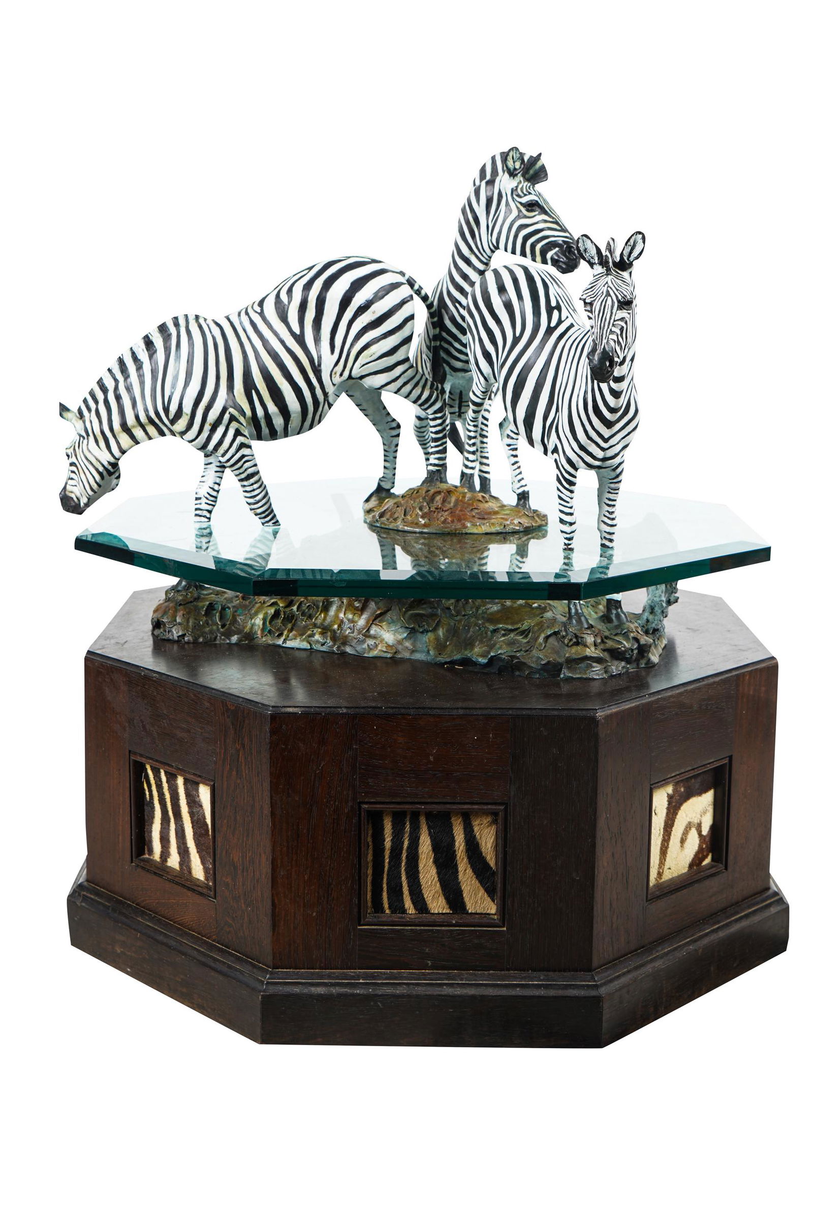 DANIEL RAY PARKER (B. 1959): ZEBRA TABLE (1 of 8)