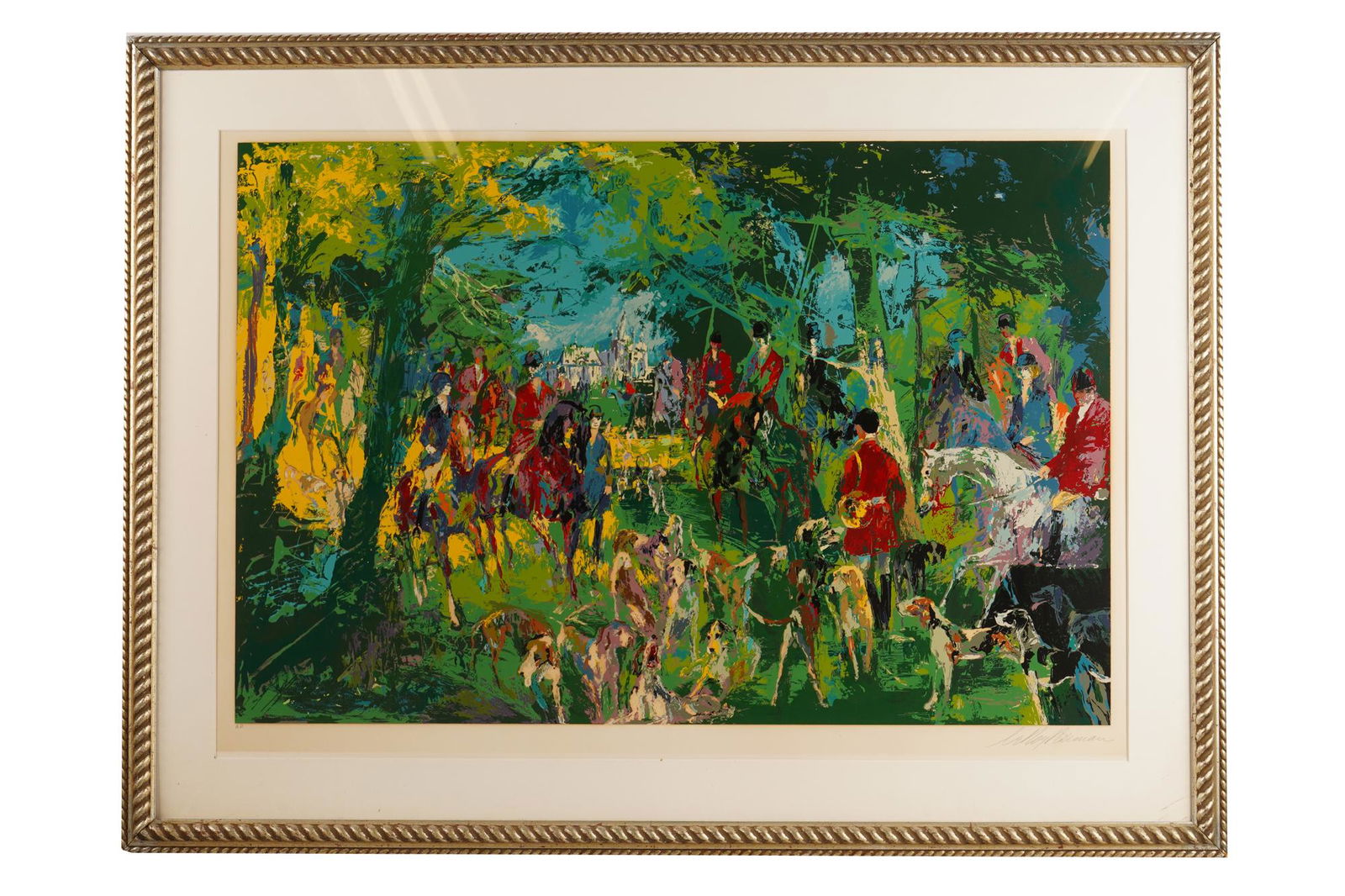 LEROY NEIMAN (1921-2012): "CHATEAU HUNT" (1 of 8)