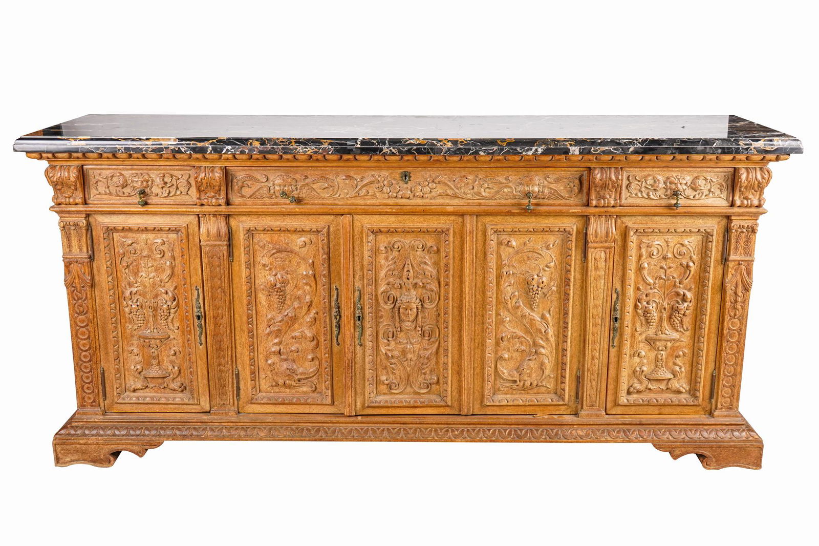 RENAISSANCE-STYLE MARBLE-TOP BUFFET (1 of 11)