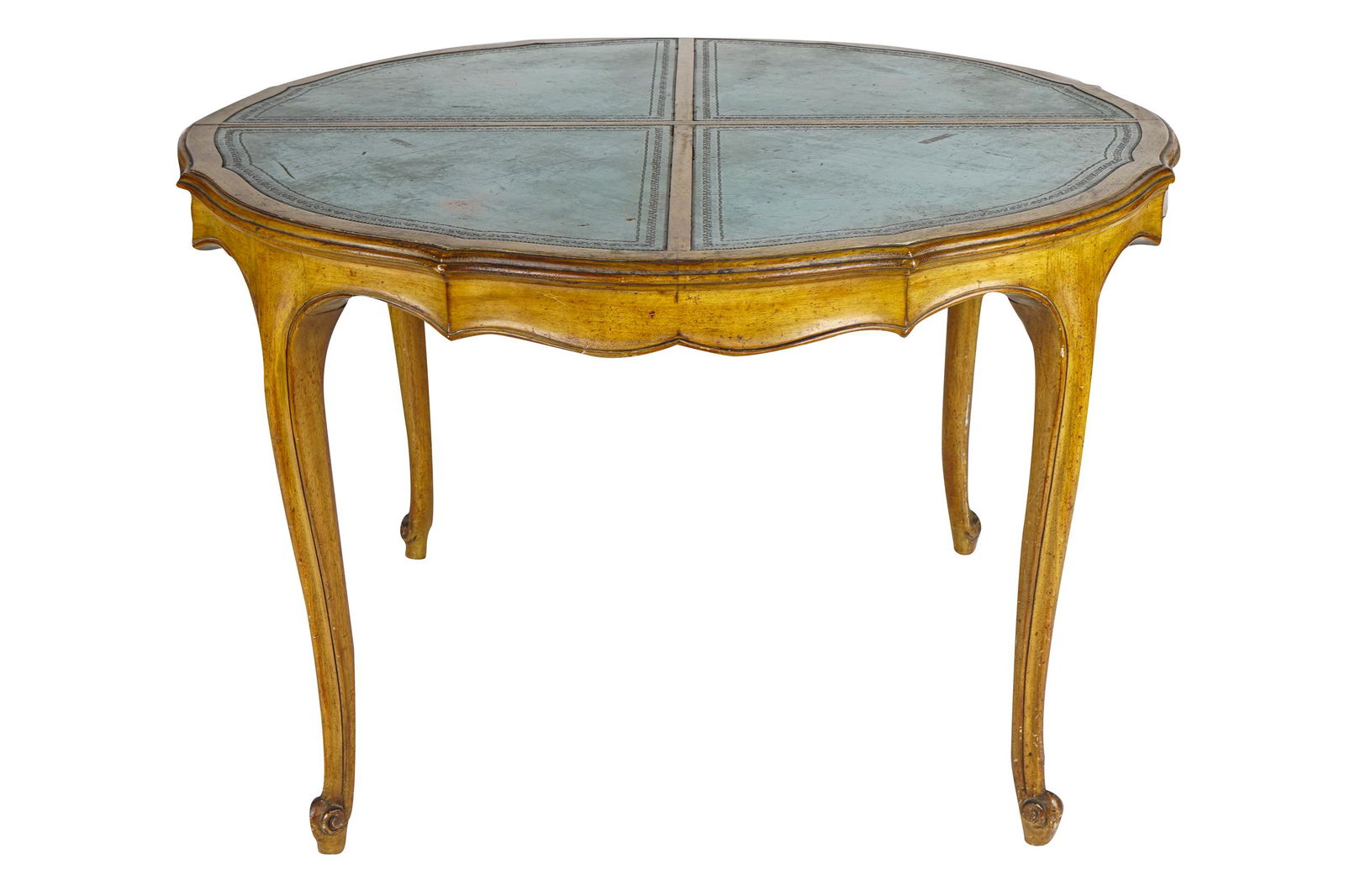 FRENCH PROVINCIAL STYLE FRUITWOOD DINING TABLE (1 of 8)