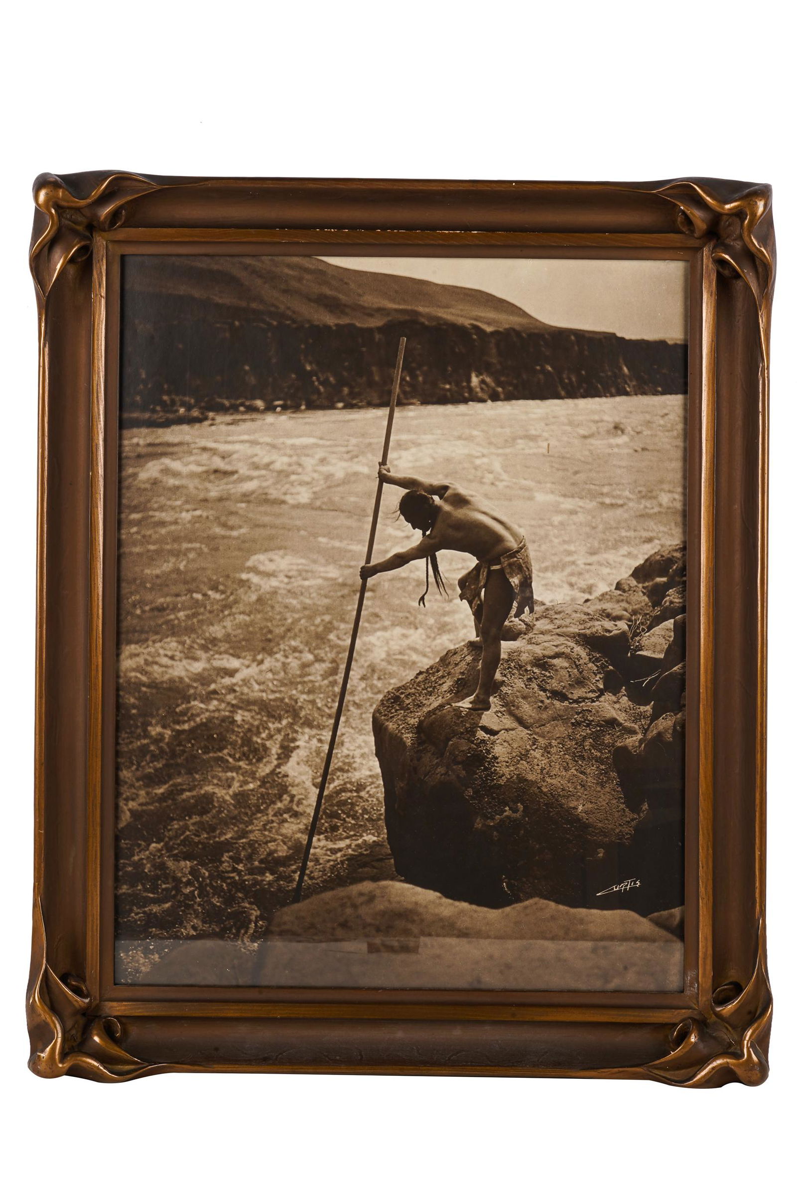AFTER EDWARD CURTIS (1868-1952): "THE FISHERMAN - (1 of 7)