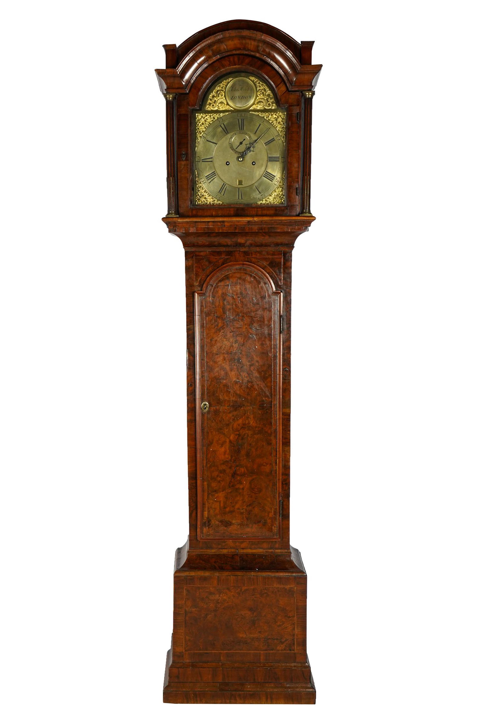 ENGLISH WALNUT GRANDFATHER'S CLOCK (1 of 8)