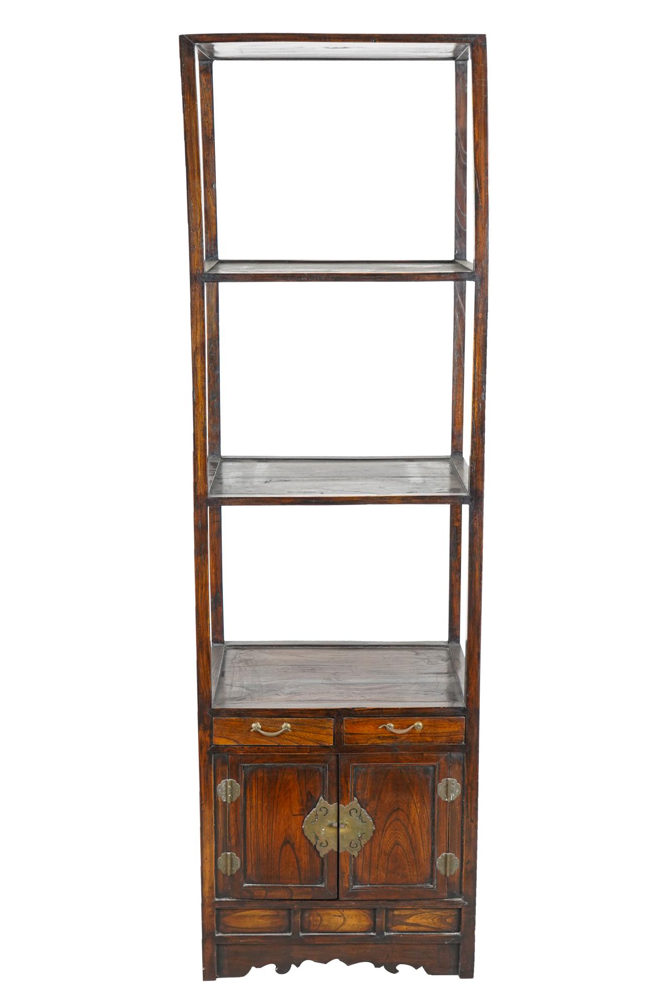 ASIAN-STYLE ETAGERE CABINET (1 of 5)