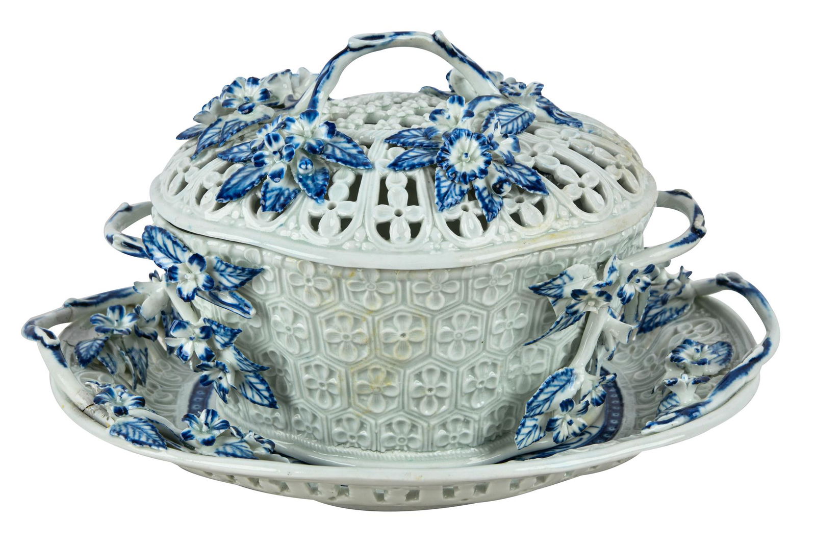 WORCESTER COVERED CHESTNUT BASKET & STAND (1 of 16)