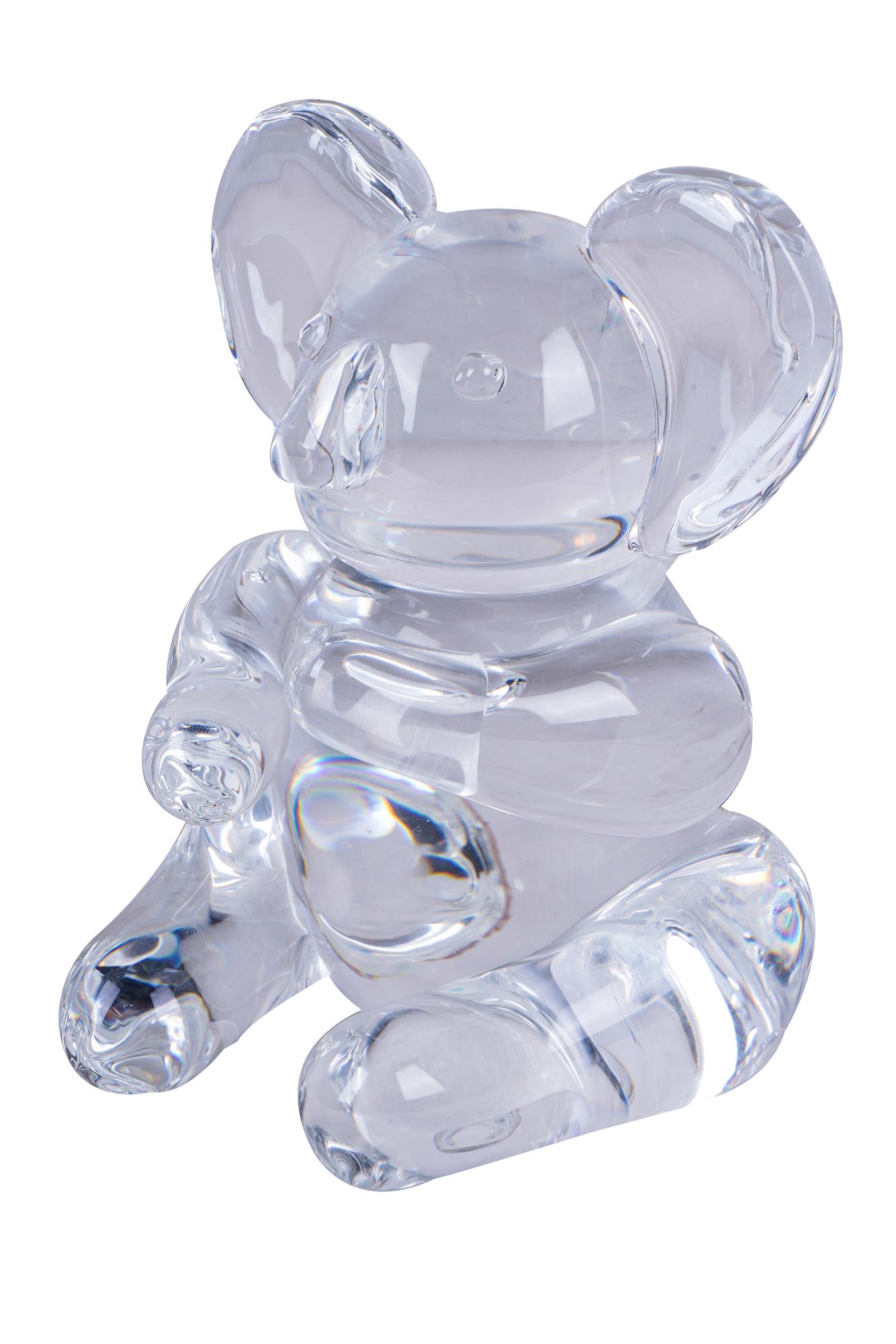 STEUBEN KOALA: signed underside Condition: with residue and scratches underside 5 1/2 inches high