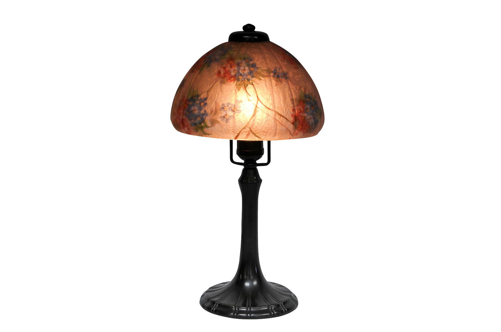 HANDEL PINK FLORAL BOUDOIR LAMP (1 of 9)