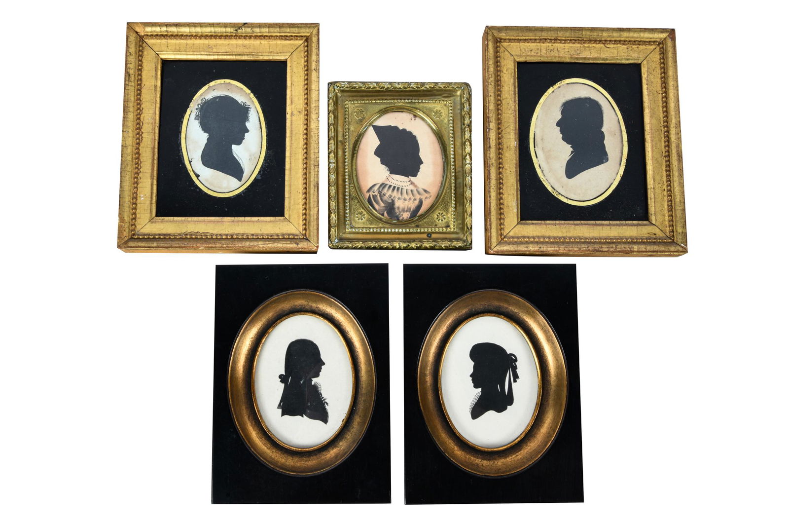 FIVE SILHOUETTE MINIATURES (1 of 6)