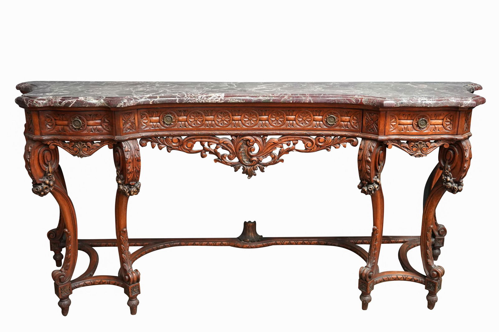 RENAISSANCE REVIVAL CARVED WALNUT SIDEBOARD (1 of 7)
