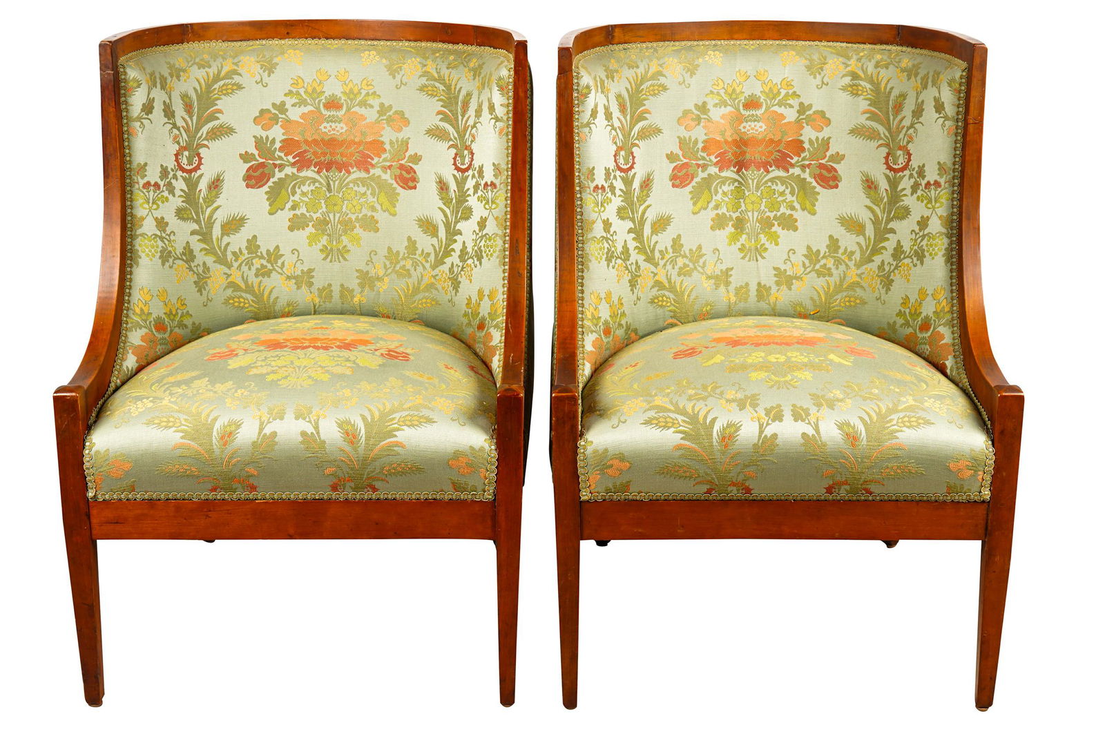 PAIR OF NEOCLASSIC TUB CHAIRS (1 of 10)