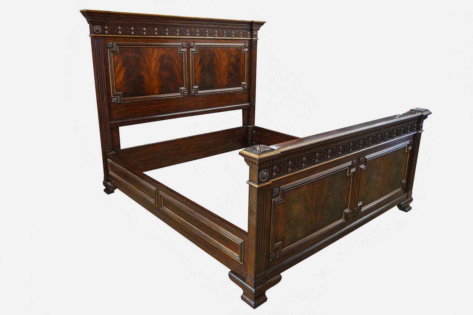 NEOCLASSIC STYLE MAHOGANY BED (1 of 14)
