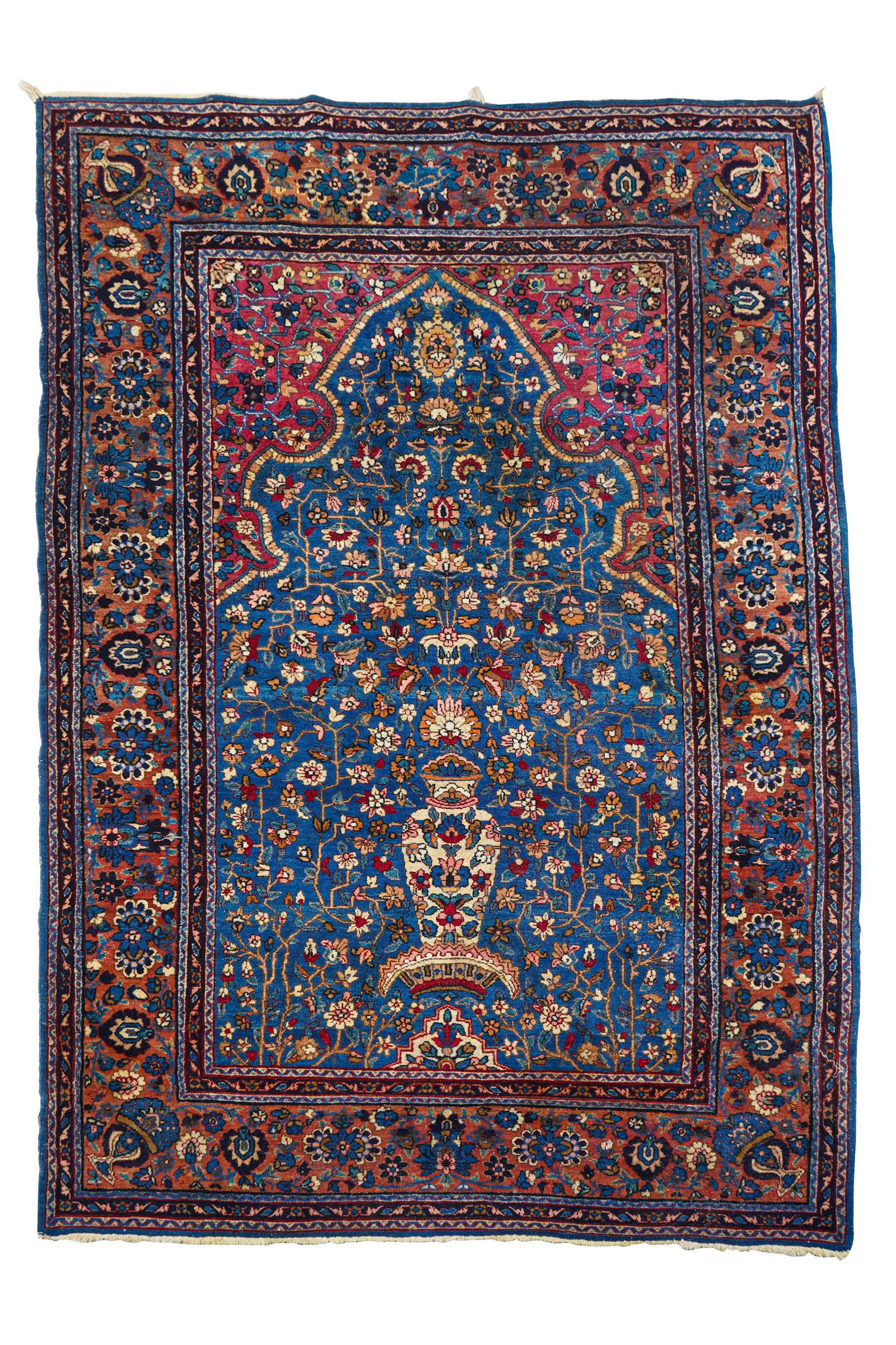 TABRIZ WOOL PRAYER RUG (1 of 7)