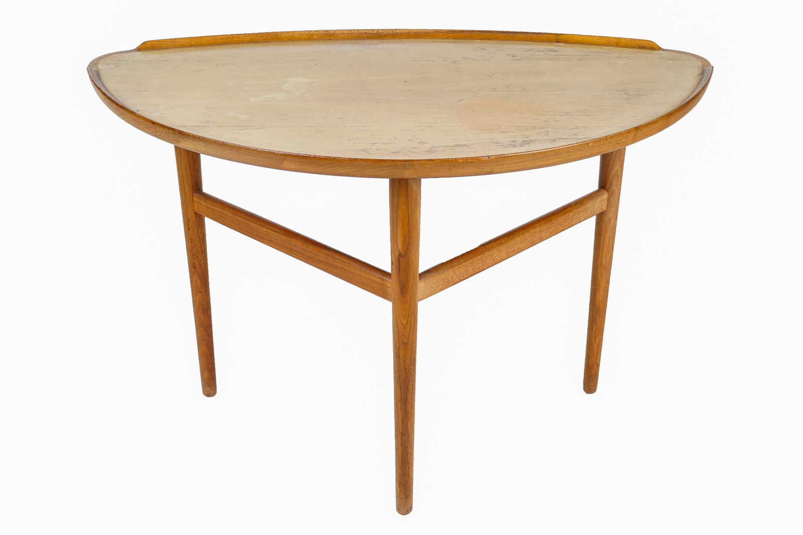 DANISH MODERN 'GUITAR PICK' STYLE END TABLE (1 of 7)