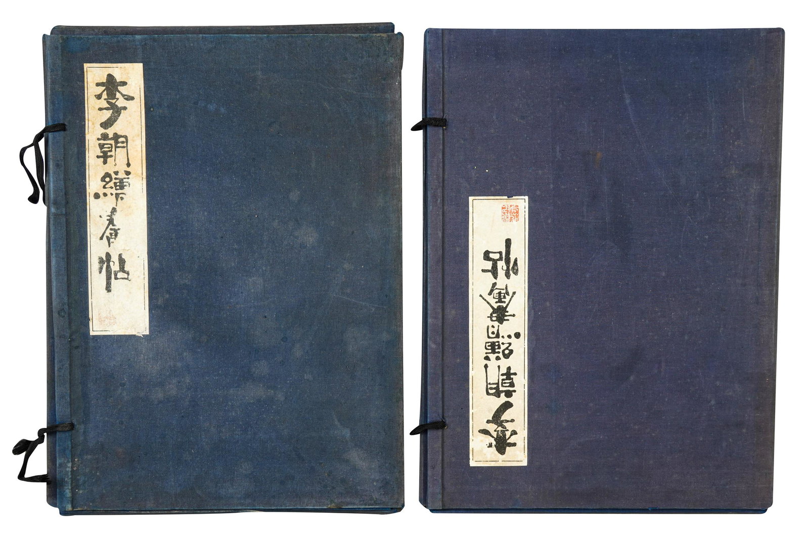 VOLUMES ON KOREAN PAINTINGS: two works each book measuring 21 x 15 1/4 inches