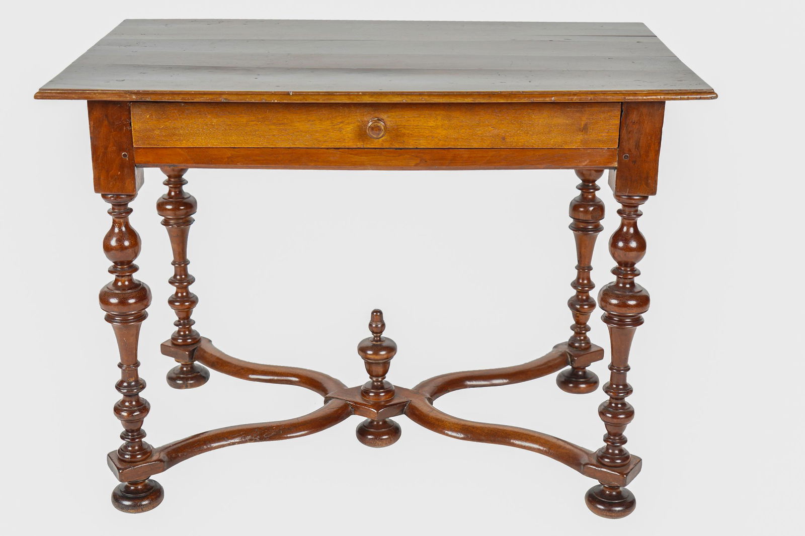 FRUITWOOD SINGLE DRAWER WRITING TABLE (1 of 8)