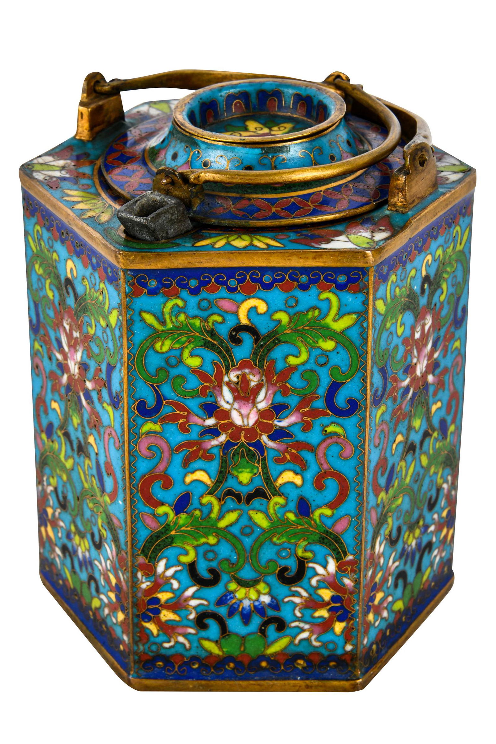CHINESE CLOISONNE TEAPOT (1 of 10)