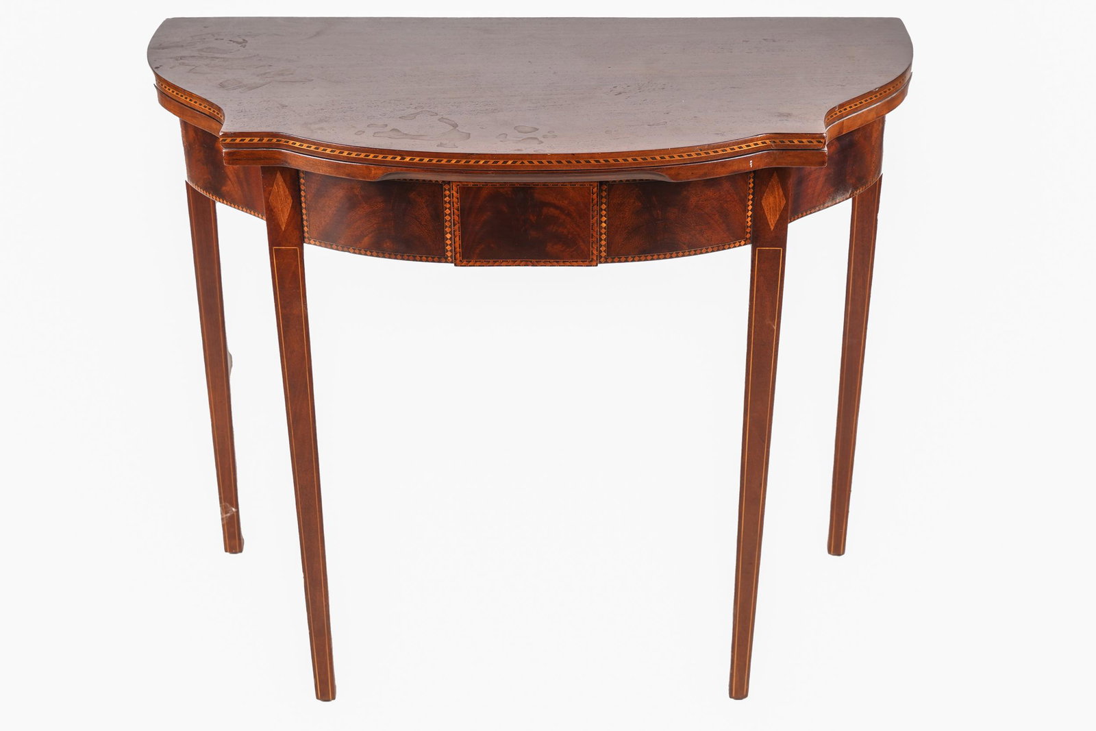 HEPPELWHITE STYLE INLAID MAHOGANY GATELEG TABLE (1 of 8)