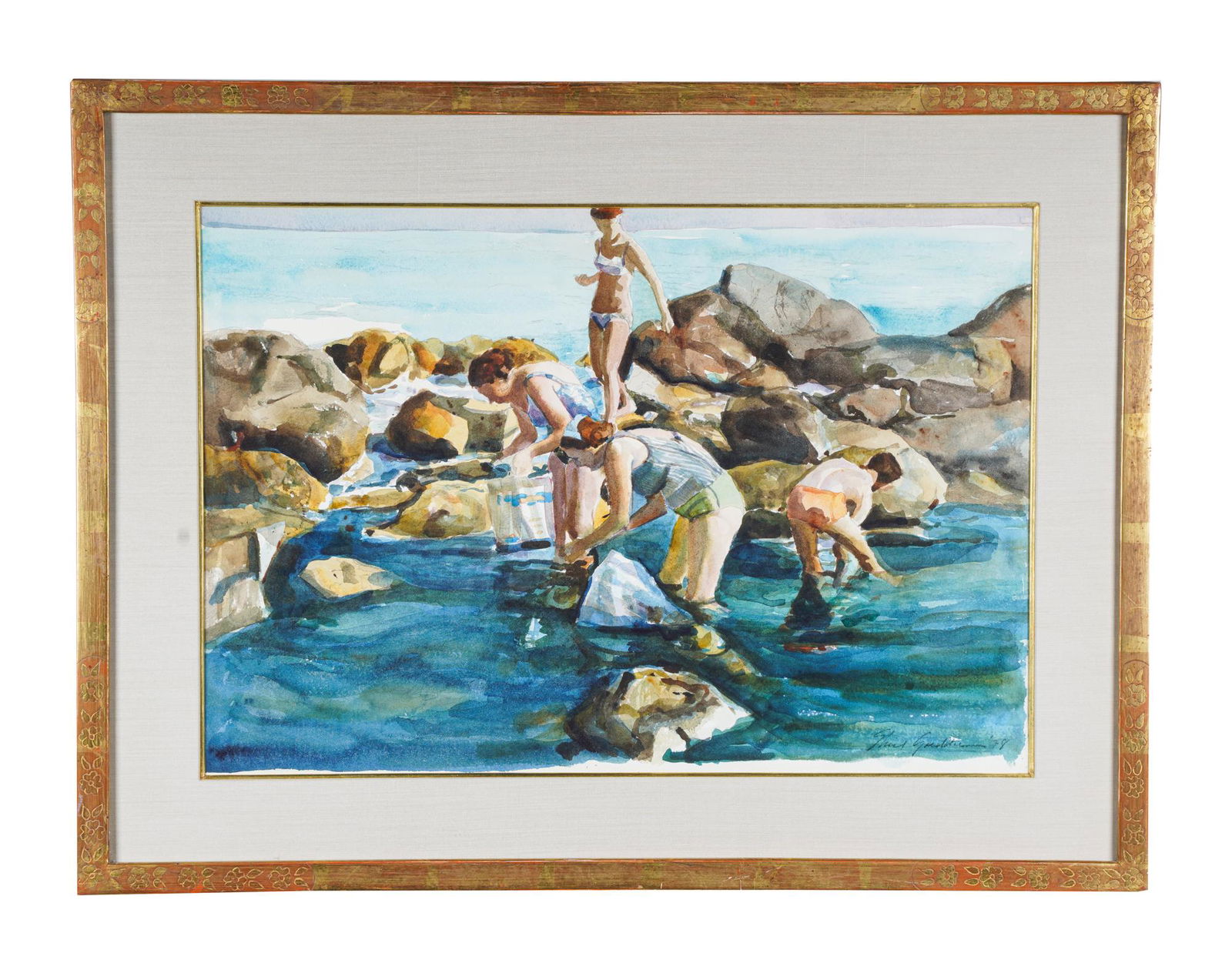 SHIRL GOEDIKE (B. 1923): "THE TIDE POOL" (1 of 11)