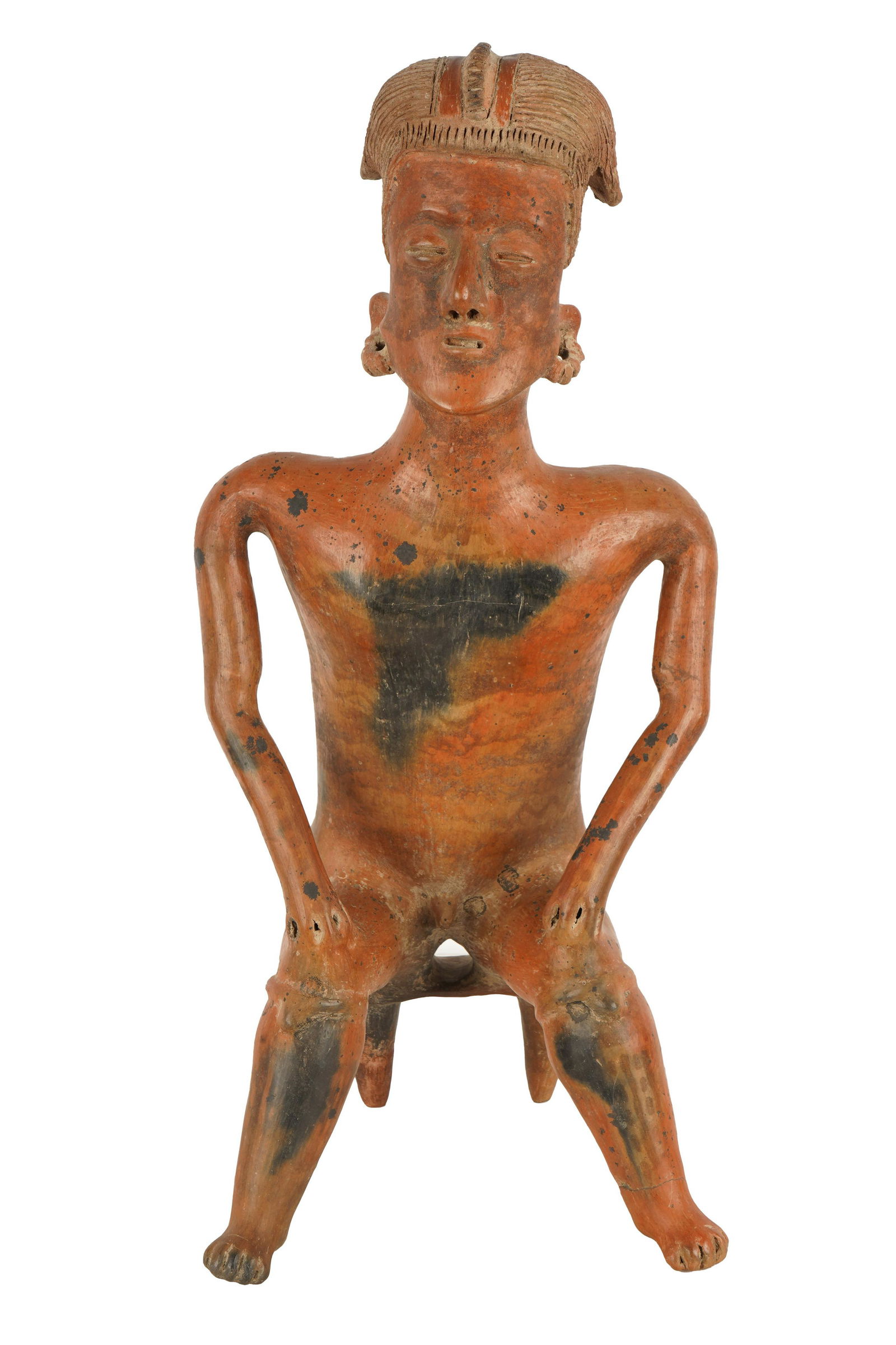 PRE-COLUMBIAN STYLE SEATED FIGURE (1 of 8)