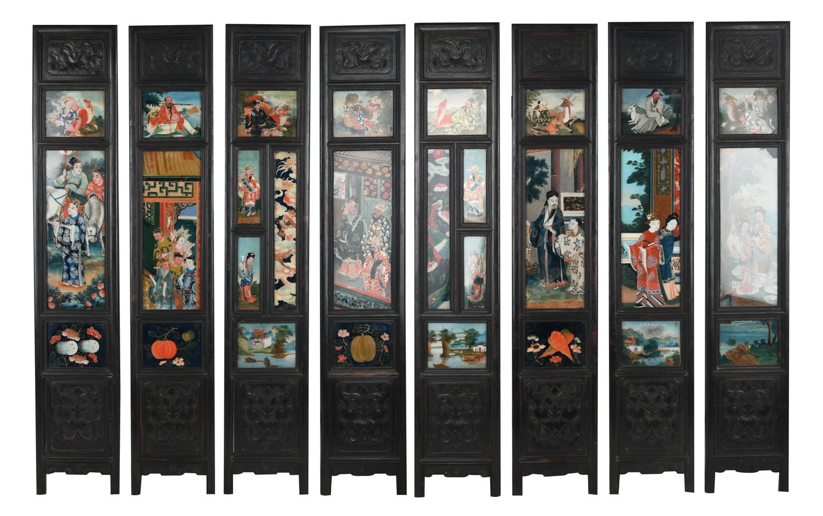CHINESE REVERSE-PAINTED SCREEN (1 of 12)