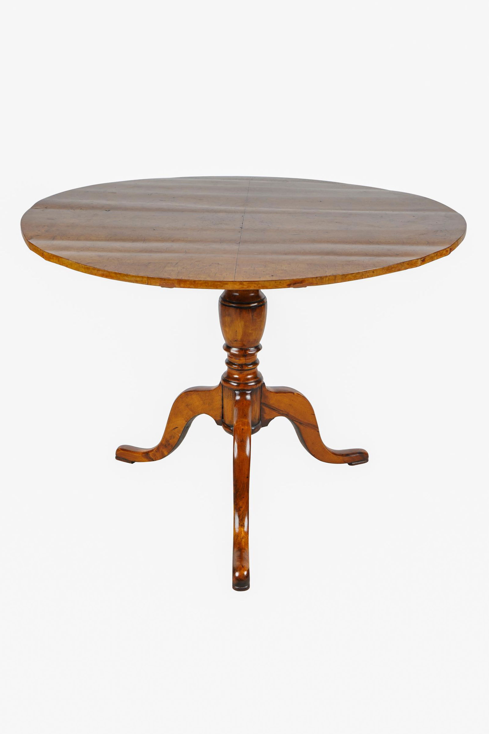 BURLWOOD VENEERED TILT TABLE (1 of 6)